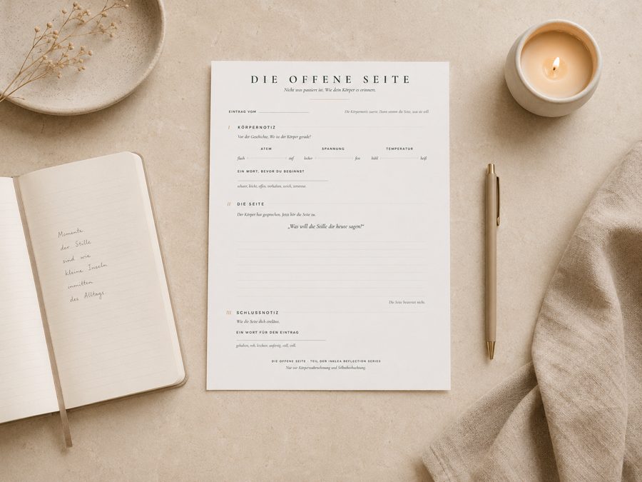 Die Offene Seite — Mockup