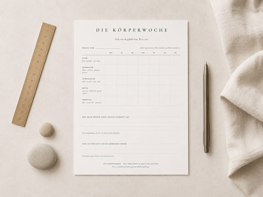 Die Körperwoche — Mockup