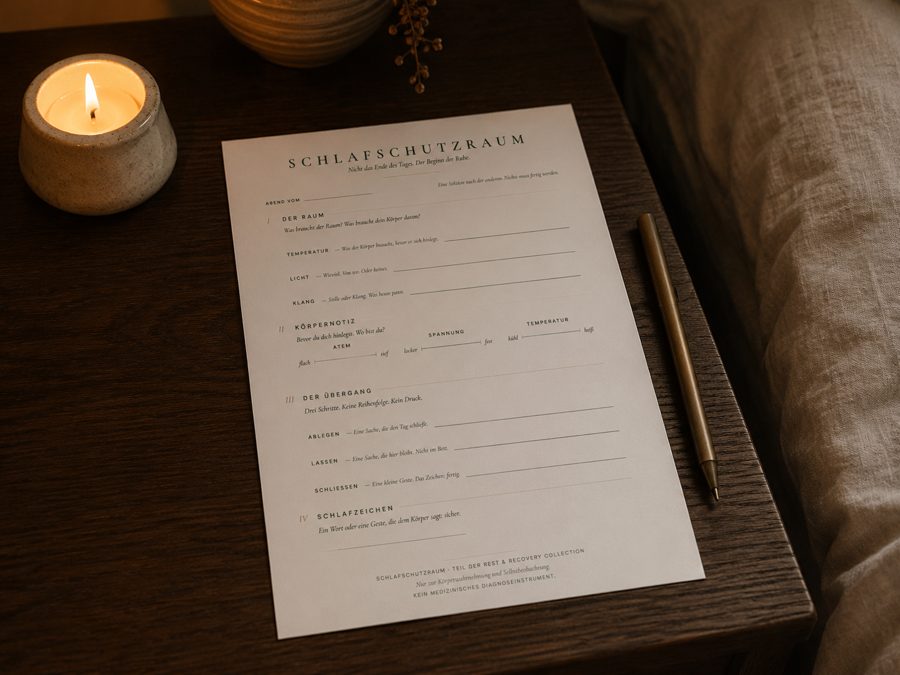 Schlafschutzraum — Mockup