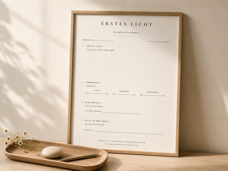 Erstes Licht — Mockup