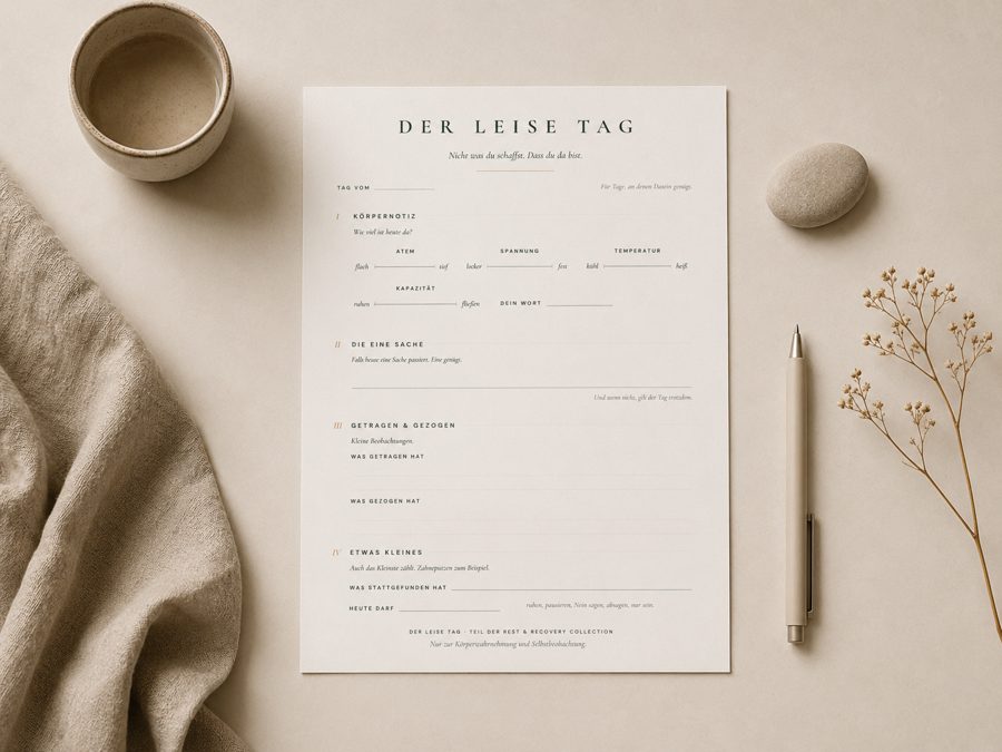 Der Leise Tag — Mockup