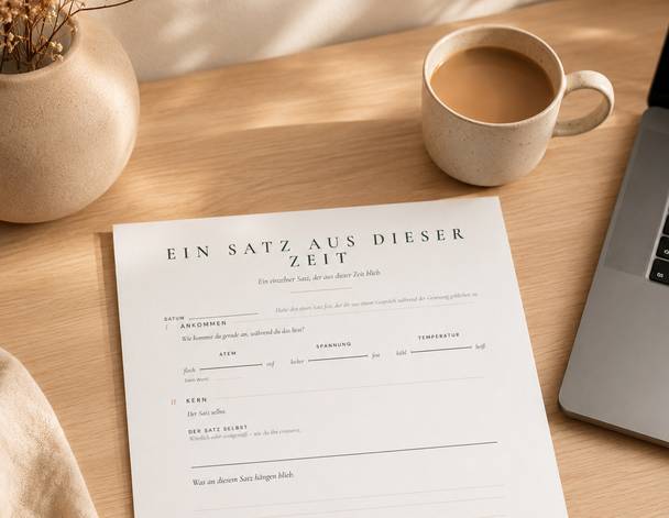 Ein Satz aus dieser Zeit