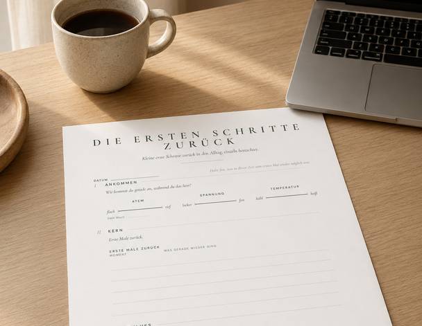 Die ersten Schritte zurück