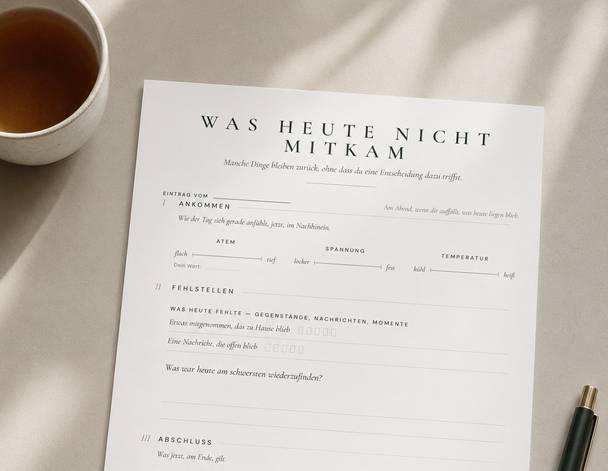 Was heute liegen blieb