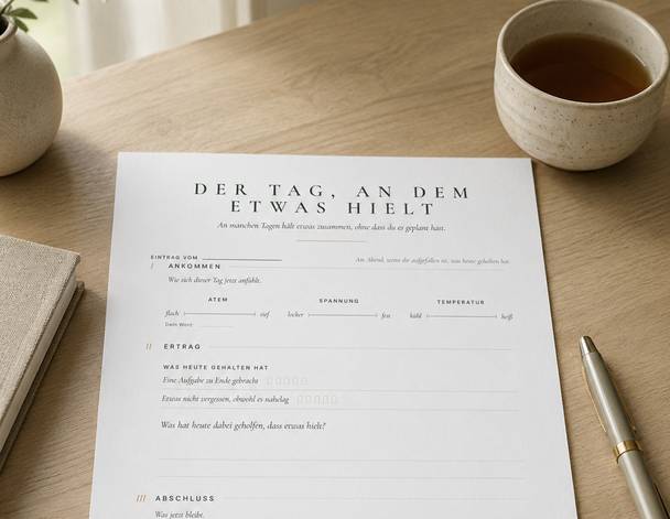 Der Tag, an dem etwas hielt