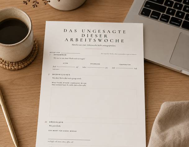 Das Ungesagte dieser Arbeitswoche