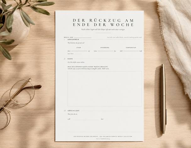 Der Rückzug am Ende der Woche