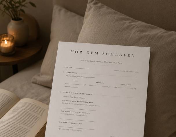 Vor dem Schlafen