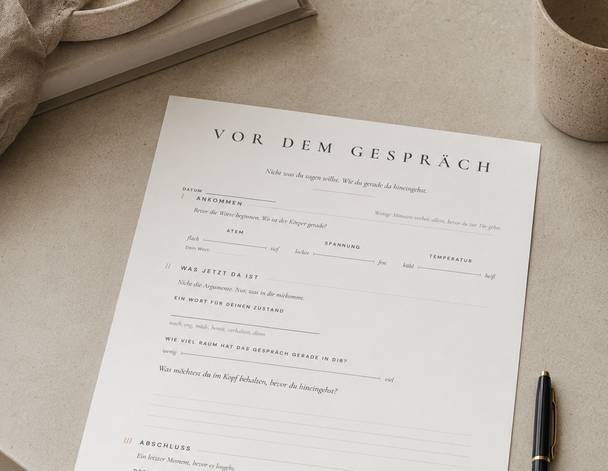 Vor dem Gespräch