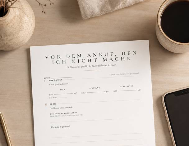 Vor dem Anruf, den ich aufschiebe