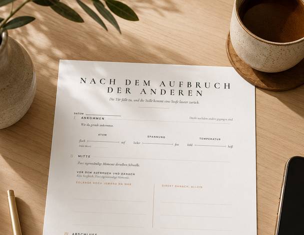 Nach dem Aufbruch der anderen
