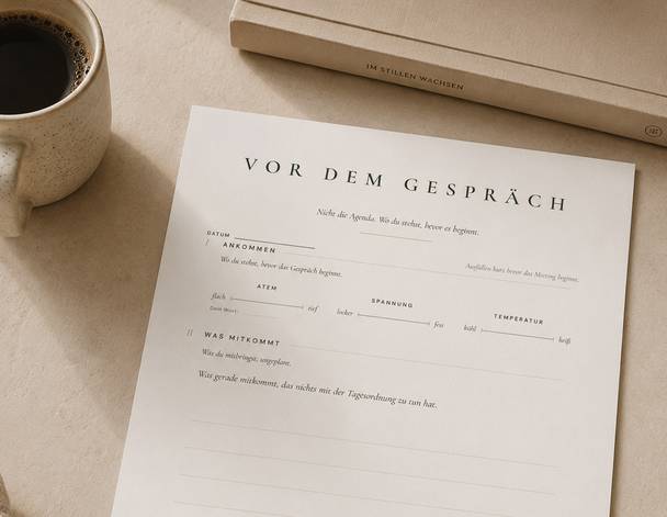 Vor dem Gespräch