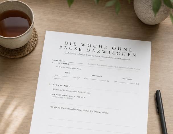 Die Woche ohne Pause dazwischen