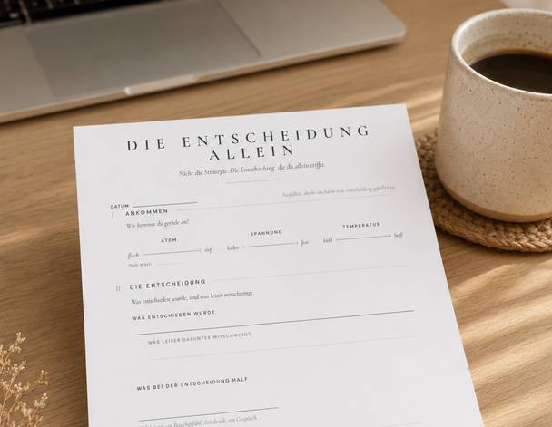 Die Entscheidung allein