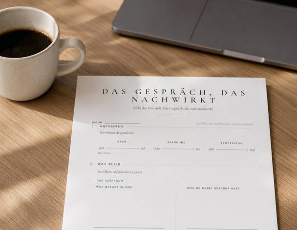 Das Gespräch, das nachwirkt