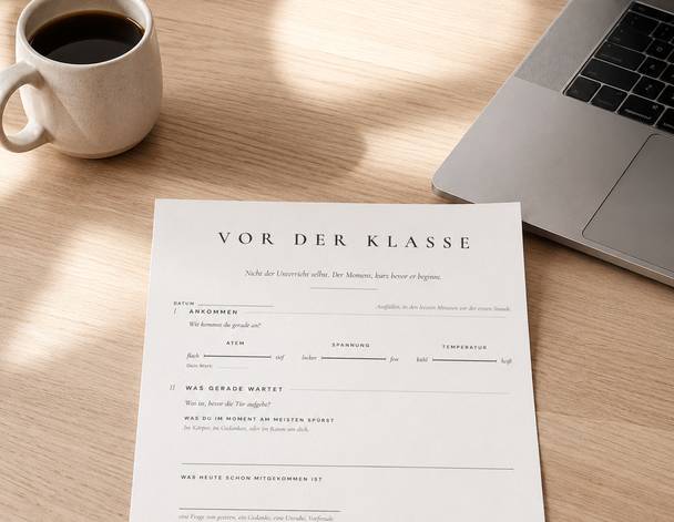 Vor der Klasse