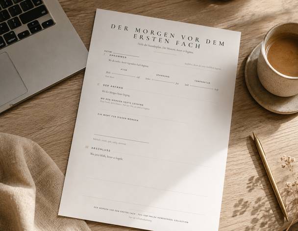 Der Morgen vor dem ersten Fach