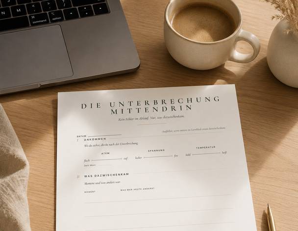 Die Unterbrechung mittendrin