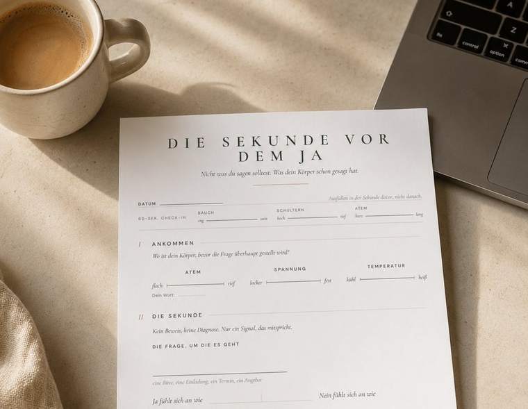Die Sekunde vor dem Ja oder Nein