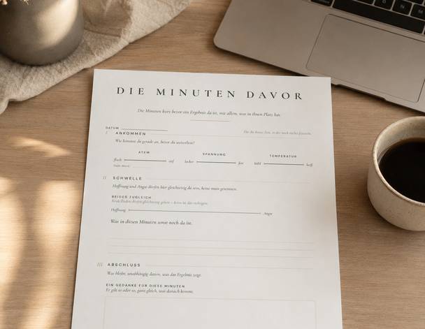 Die Minuten davor