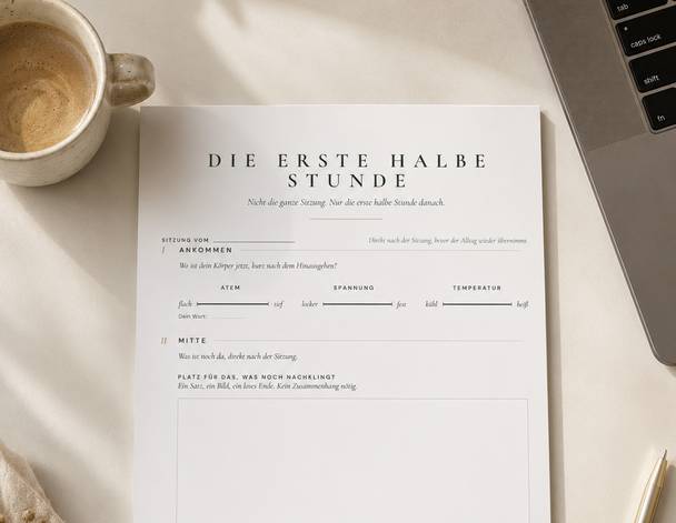 Die erste halbe Stunde danach