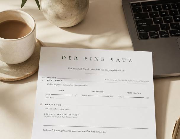 Der Satz, der hängen geblieben ist