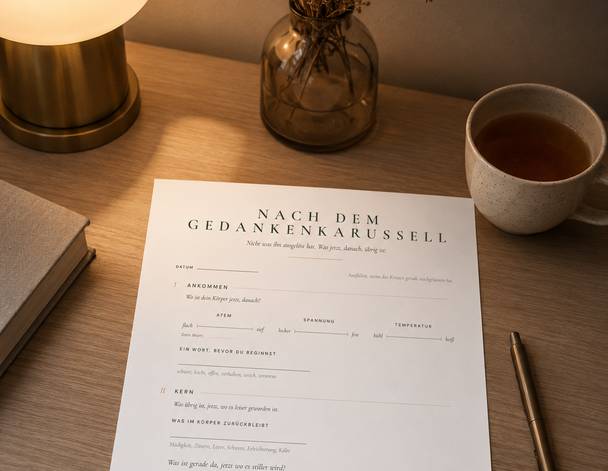 Nach dem Gedankenkarussell