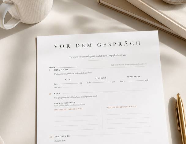 Vor dem Gespräch